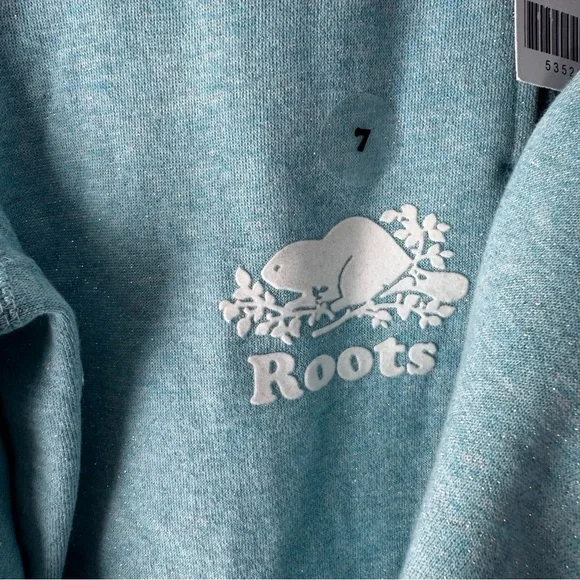 NWT Roots hoodie and pant set size 7
